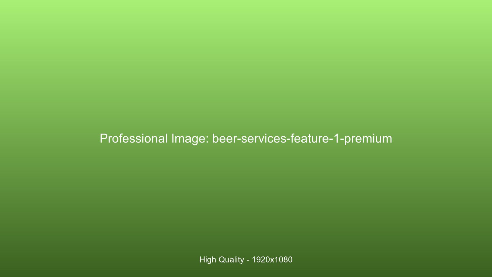 Premium beer production