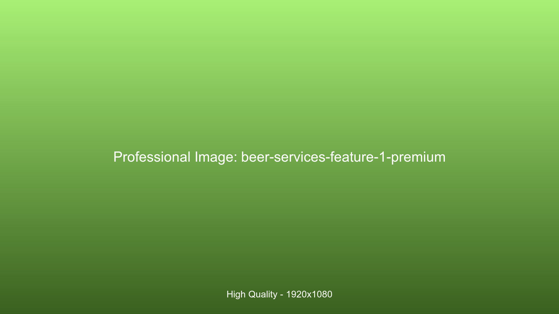 Premium beer production