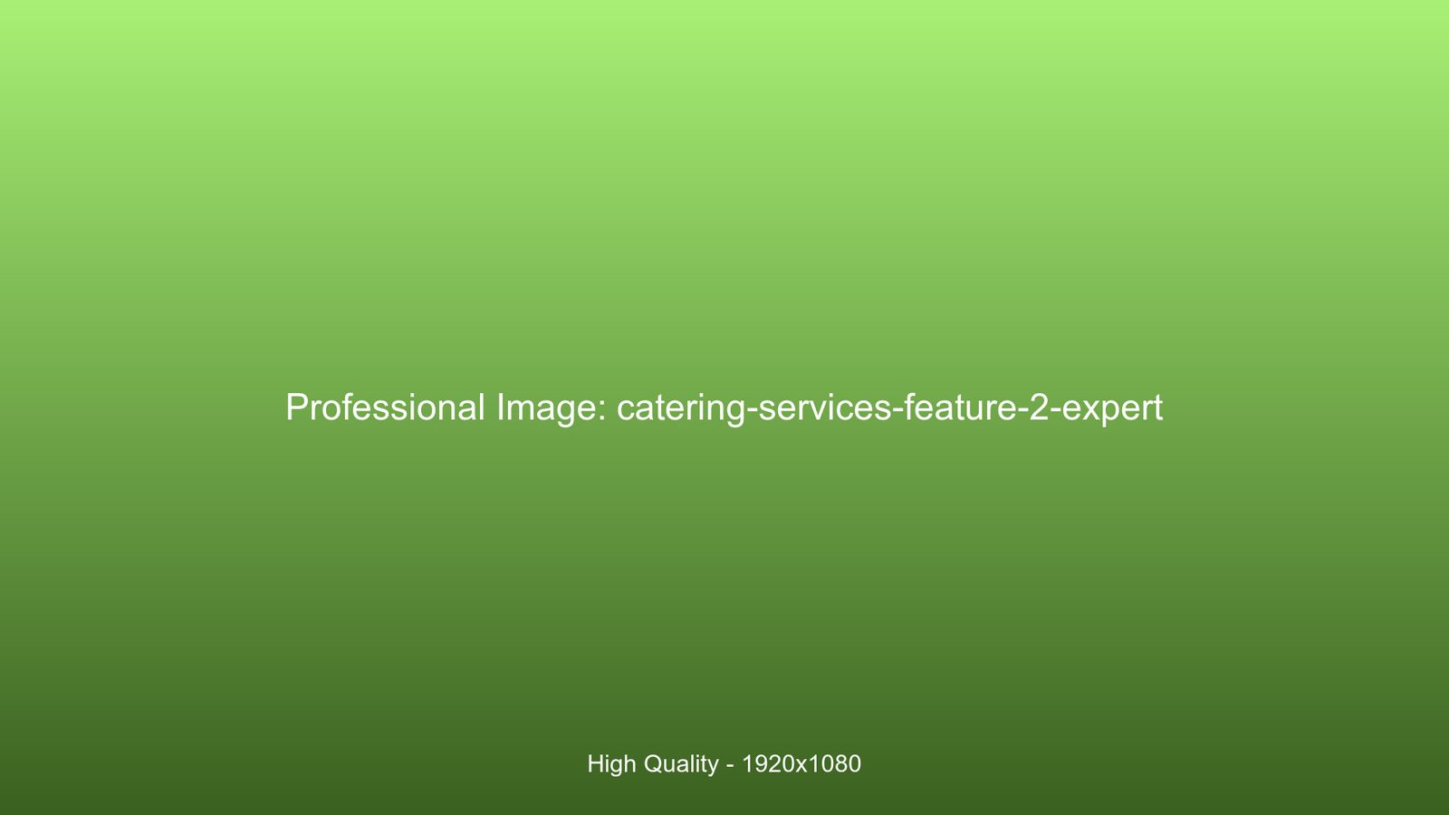 Expert catering and food service operations