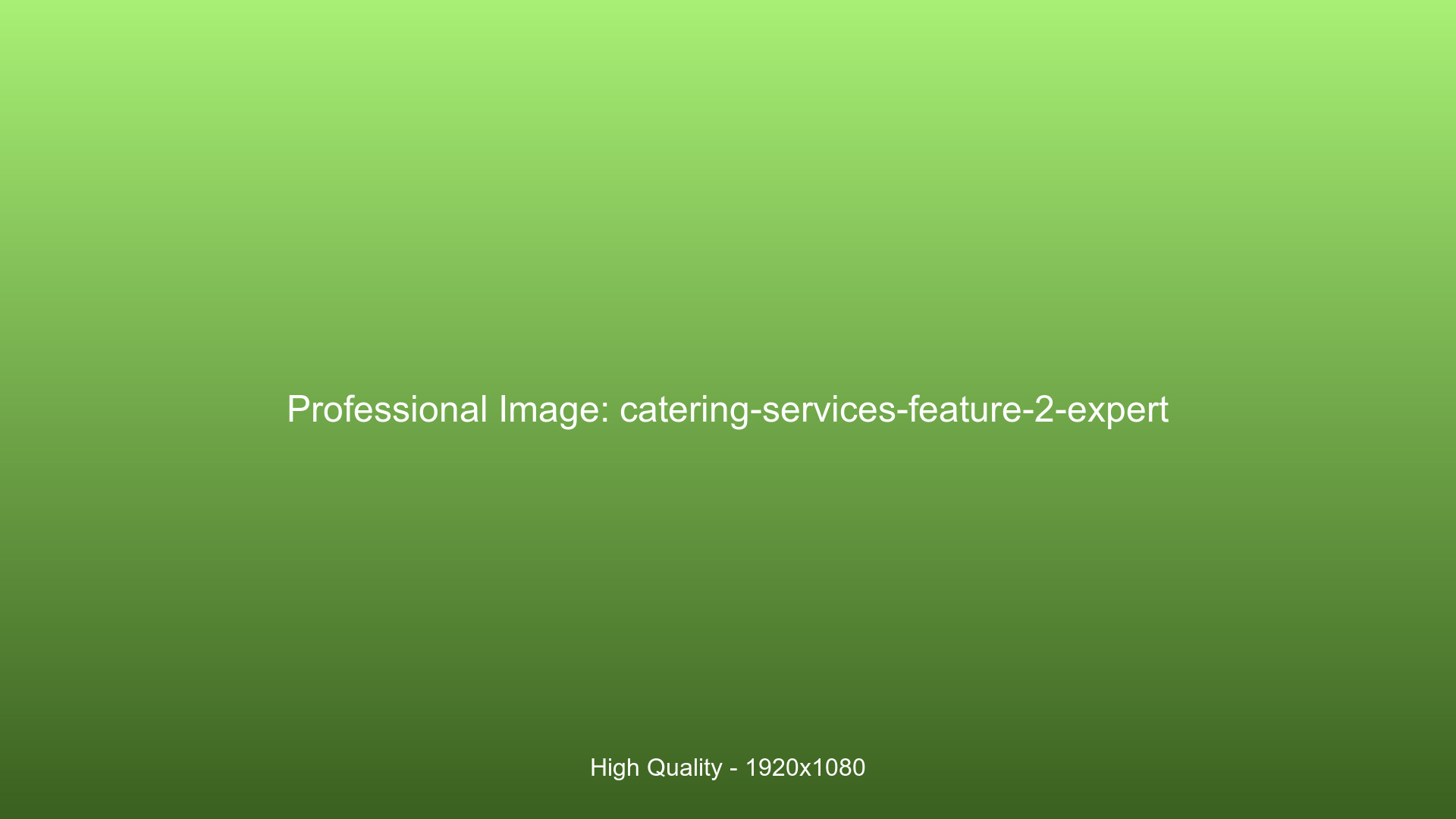 Professional catering operations