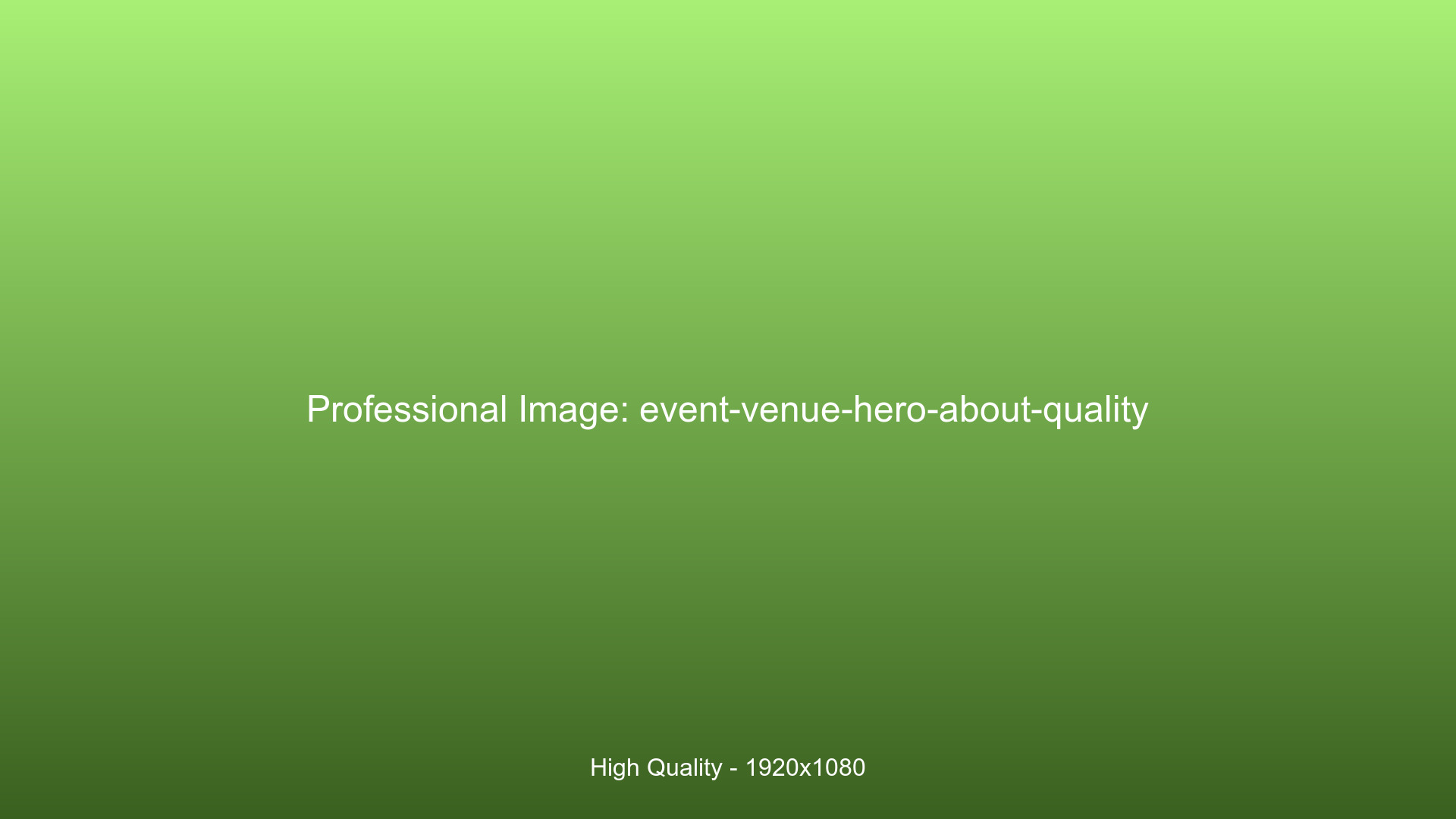 Professional event venue showcasing quality